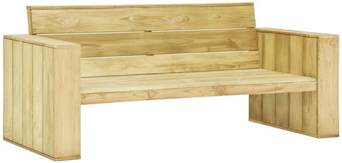 Garden Bench 179cm Impregnated Pine - Garden Bench - Main image