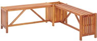 Garden Corner Bench with Box 117x117x40cm Solid Acacia - Garden Bench