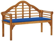 Royal garden bench with cushion 135 cm of massive acacia 3061414 - Garden Bench