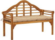 Royal garden bench with cushion 135 cm of massive acacia 3061422 - Garden Bench