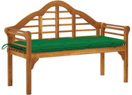 Royal garden bench with cushion 135 cm of massive acacia 3061424 - Garden Bench
