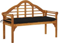 Royal garden bench with cushion 135 cm of massive acacia 3061426 - Garden Bench