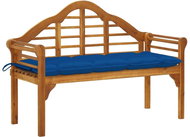 Royal garden bench with cushion 135 cm of massive acacia 3061429 - Garden Bench