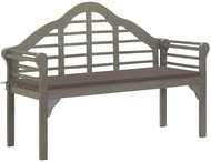 Royal garden bench with cushion 135 cm massive acacia gray 3061439 - Garden Bench