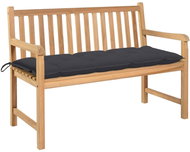 Garden Bench with Anthracite Cushion 120cm Solid Teak 3062691 - Garden Bench