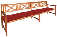 Garden Bench With Cushions 240 cm Solid Acacia Wood 3063828 - Garden Bench