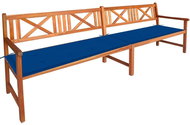 Garden Bench with Cushions 240cm Solid Acacia Wood 3063832 - Garden Bench