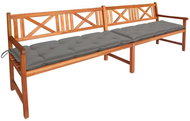 Garden Bench With Cushions 240 cm Solid Acacia Wood 3063838 - Garden Bench