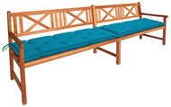 Garden Bench With Cushions 240 cm Solid Acacia Wood 3063841 - Garden Bench