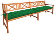 Garden Bench with Cushions 240cm Solid Acacia Wood 3063842 - Garden Bench