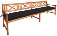 Garden bench with cushions 240 cm solid acacia wood 3063844 - Garden Bench