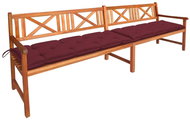 Garden Bench with Cushions 240cm Solid Acacia Wood 3063846 - Garden Bench