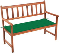 Garden bench with cushion 120 cm solid acacia wood 3063773 - Garden Bench