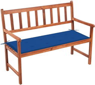 Garden bench with cushion 120 cm solid acacia wood 3063778 - Garden Bench