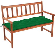 Garden bench with cushion 120 cm solid acacia wood 3063788 - Garden Bench