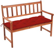 Garden bench with cushion 120 cm solid acacia wood 3063789 - Garden Bench