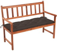 Garden bench with cushion 120 cm solid acacia wood 3063791 - Garden Bench