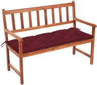 Garden bench with cushion 120 cm solid acacia wood 3063792 - Garden Bench