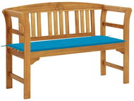 Garden bench with cushion 120 cm solid acacia wood 3064297 - Garden Bench