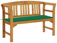 Garden bench with cushion 120 cm solid acacia wood 3064298 - Garden Bench