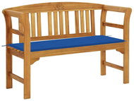 Garden bench with cushion 120 cm solid acacia wood 3064303 - Garden Bench