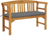 Garden bench with cushion 120 cm solid acacia wood 3064309 - Garden Bench