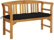 Garden bench with cushion 120 cm solid acacia wood 3064315 - Garden Bench
