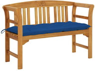 Garden bench with cushion 120 cm solid acacia wood 3064318 - Garden Bench