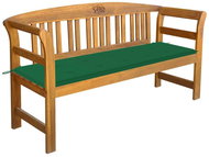 Garden Bench With Cushion 157 cm Solid Acacia Wood 3064271 - Garden Bench