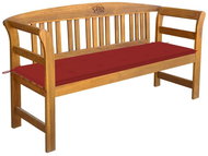 Garden Bench With Cushion 157 cm Solid Acacia Wood 3064272 - Garden Bench
