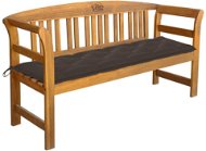 Záhradná lavica s poduškou 157 cm masívne akáciové drevo 3064289 - Záhradná lavička