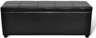Lavice s úložným prostorem černá, střední velikost - Lavice