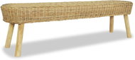 Lavice, přírodní ratan, 160x35x45 cm - Lavice