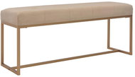 Lavice 120 cm béžová sametová - Lavice