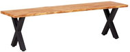 Lavice 140 cm přírodní masivní dubové dřevo - Lavice
