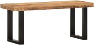 Lavice Lavice 110 cm masivní hrubé mangovníkové dřevo a ocel - Lavice
