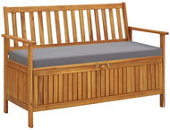SHUMEE Zahradní úložná lavice 120 cm masivní akáciové dřevo - Zahradní lavice