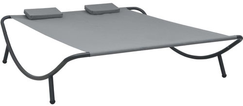 Garden lounger textile anthracite - Garden Bed - Main image