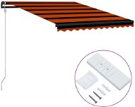 Automatic retractable awning 300 x 250 cm orange-brown - Awning