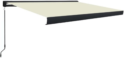 Cassette Awning for Manual Operation 300 x 250cm Cream - Awning - Main image