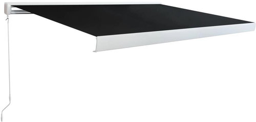 Cassette Awning for Manual Operation 400cm Anthracite - Awning - Main image
