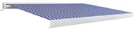 Cassette Awning with Motor 350 x 250cm Blue-white - Awning