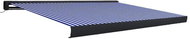 Cassette Awning with Motor 400 x 300cm Blue-white - Awning