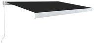 Kazetová markýza s ručním ovládáním 400 x 300 cm antracitová - Markýza