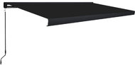 Kazetová markýza s ručním ovládáním 500 x 300 cm antracitová - Markýza
