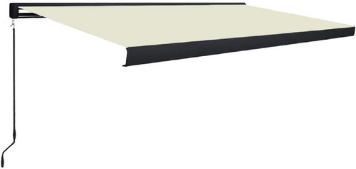 Kazetová markýza s ručním ovládáním 500 x 300 cm krémová - Markýza - Main image