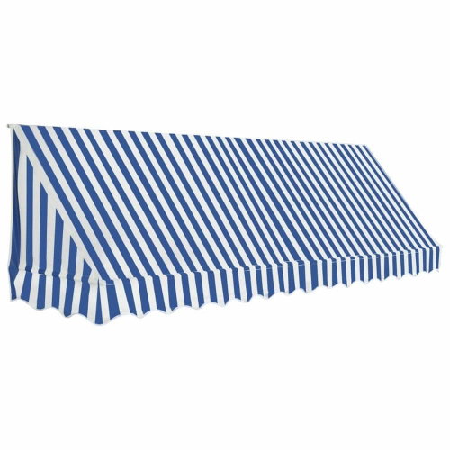 Okenní markýza 250 x 120 cm modro-bílá - Markýza - Main image