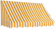 Okenní markýza 300 x 120 cm oranžovo-bílá - Markýza