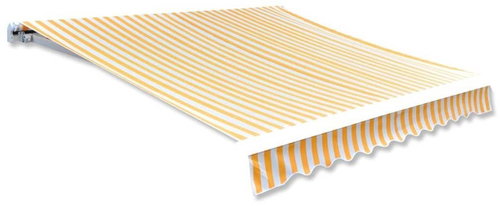SHUMEE Plachta na markýzu, oranžovo-bílá 350 x 250 cm - Markýza - Main image