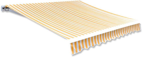 SHUMEE Plachta na markýzu, oranžovo-bílá 500 x 300 cm - Markýza - Main image